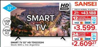 Carrefour Sansei smart tv 32 oferta