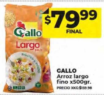 Supermayorista Vital Gallo arroz largo fino oferta