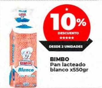 Supermayorista Vital Bimbo pan lacteado blanco oferta