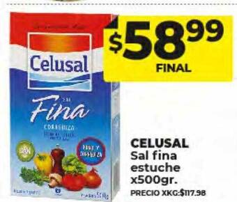 Supermayorista Vital Celusal sal fina estuche oferta