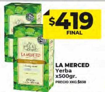 Supermayorista Vital La merced yerba oferta