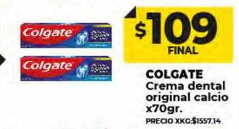 Supermayorista Vital Colgate crema dental original calcio oferta