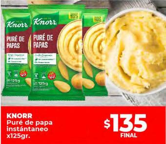 Supermayorista Vital Knorr puré de papa instántaneo oferta