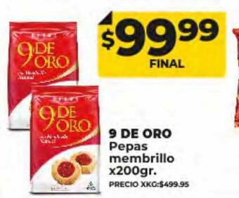 Supermayorista Vital 9 de oro pepas membrillo oferta