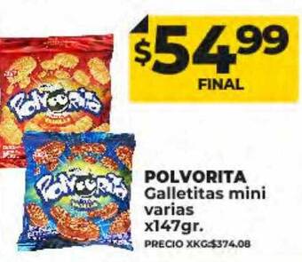 Supermayorista Vital Polvorita galletitas mini varias oferta