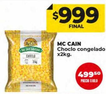 Supermayorista Vital Mc cain choclo congelado oferta