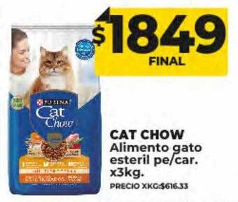 Supermayorista Vital Cat chow alimento gato esteril pe-car. oferta