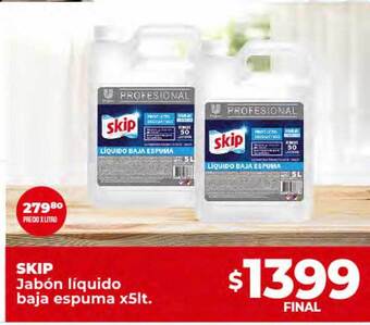 Supermayorista Vital Skip jabón líquido baja espuma oferta