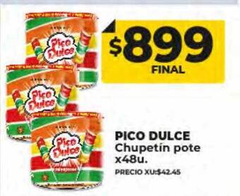 Supermayorista Vital Pico dulce chupetín pote oferta
