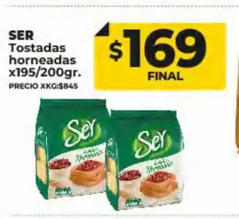 Supermayorista Vital Ser tostadas horneadas oferta