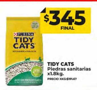 Supermayorista Vital Tidy cats piedras sanitarias oferta