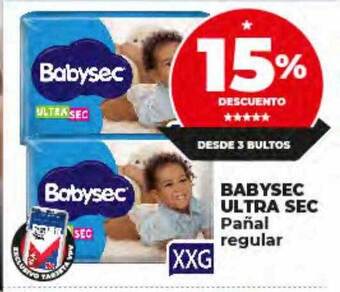 Supermayorista Vital Babysec ultra sec pañal regular oferta
