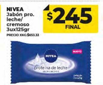 Supermayorista Vital Nivea jabón pro. leche-cremoso oferta