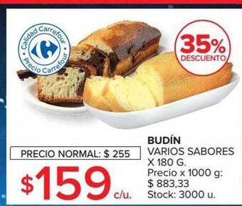 Carrefour Market Budín varios sabores oferta