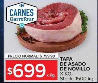 Carrefour Market Tapa de asado de novillo oferta