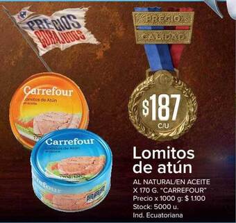 Carrefour Market Lomitos de atún oferta