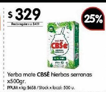Disco Yerba mate cbse oferta