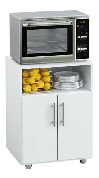 Frávega Mueble mesa auxiliar de cocina rack puerta microondas oferta oferta