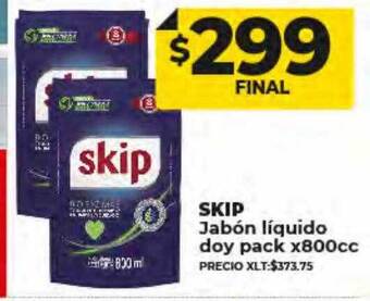 Supermayorista Vital Skip jabón líquido doy pack oferta