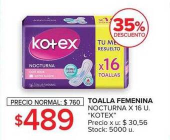 Carrefour Toalla femenina nocturna oferta
