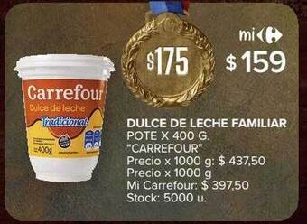 Carrefour Dulce de leche familiar oferta