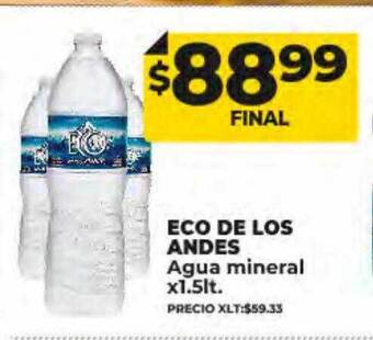 Supermayorista Vital Eco de los andes agua mineral oferta