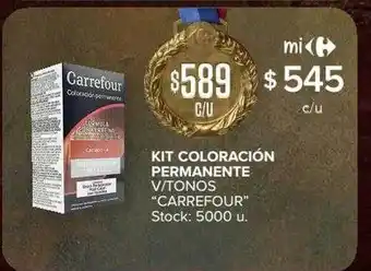 Carrefour Kit coloración permanente v tonos oferta