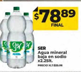 Supermayorista Vital Ser agua mineral baja en sodio oferta