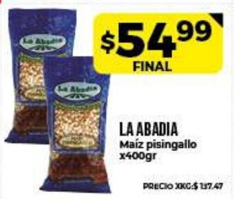 Supermayorista Vital La Abadia Maíz pisingallo x400gr oferta