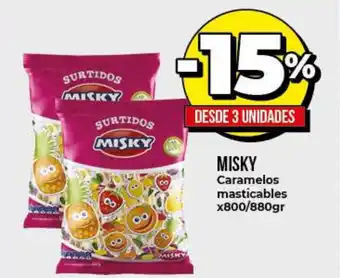 Supermayorista Vital -15% Misky Caramelos Masticables x800/880gr oferta