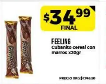 Supermayorista Vital Feeling Cubanito cereal con marroc x20gr oferta