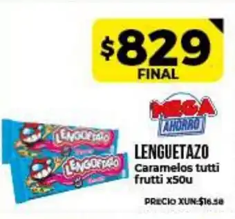 Supermayorista Vital Lenguetazo Caramelos Tutti Frutti x50u oferta