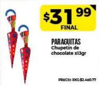 Supermayorista Vital Paraguitas Chupetín de chocolate x13gr oferta