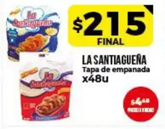 Supermayorista Vital La Santiagueña Tapa empanada x48u oferta