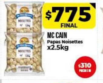 Supermayorista Vital Mc Cain Papas Noisettes x2.5kg oferta
