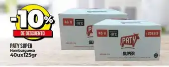 Supermayorista Vital -10% Paty Super Hamburguesa 40ux125gr oferta