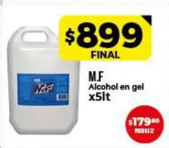 Supermayorista Vital M.F Alcohol en gel x5lt oferta