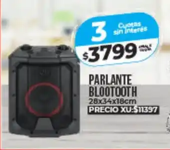 Supermayorista Vital Parlante Blootooth 28x34x18cm oferta