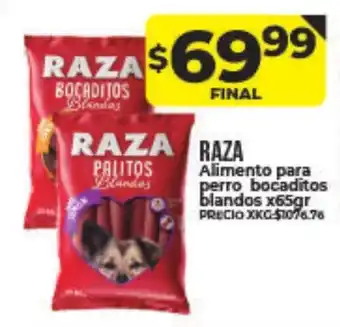 Supermayorista Vital Raza Alimento para perro bocaditos blandos x65gr oferta