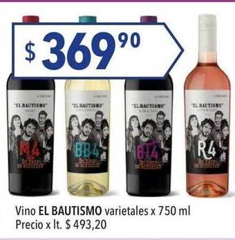 Hergo Vino el bautismo varietales oferta