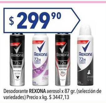 Hergo Desodorante rexona aerosol oferta