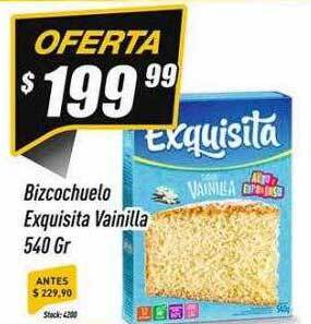 Supermercados Comodin Bizcochuelo exquisita vainilla oferta