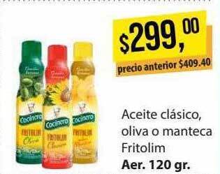Aceite clásico oliva o manteca fritolim