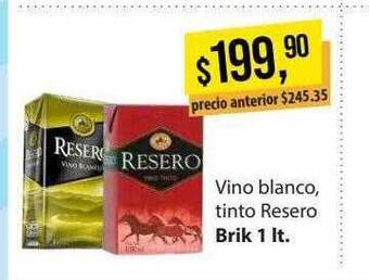 Supermercados Damesco Vino blanco tinto resero oferta