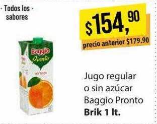 Supermercados Damesco Jugo regular o sin azúcar baggio pronto oferta