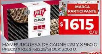 Supermercados DIA Hamburguesa de carne paty oferta