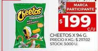 Supermercados DIA Cheetos oferta