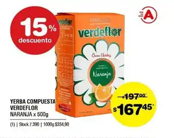 Atomo Conviene Verdeflor Yerba Compuesta Naranja x 500g oferta