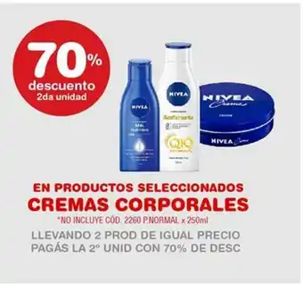 Atomo Conviene 70% descuento Nivea Cremas Corporales oferta