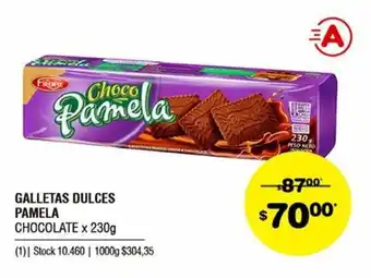 Atomo Conviene Pamela Galletas Dulces Chocolate x 230g oferta